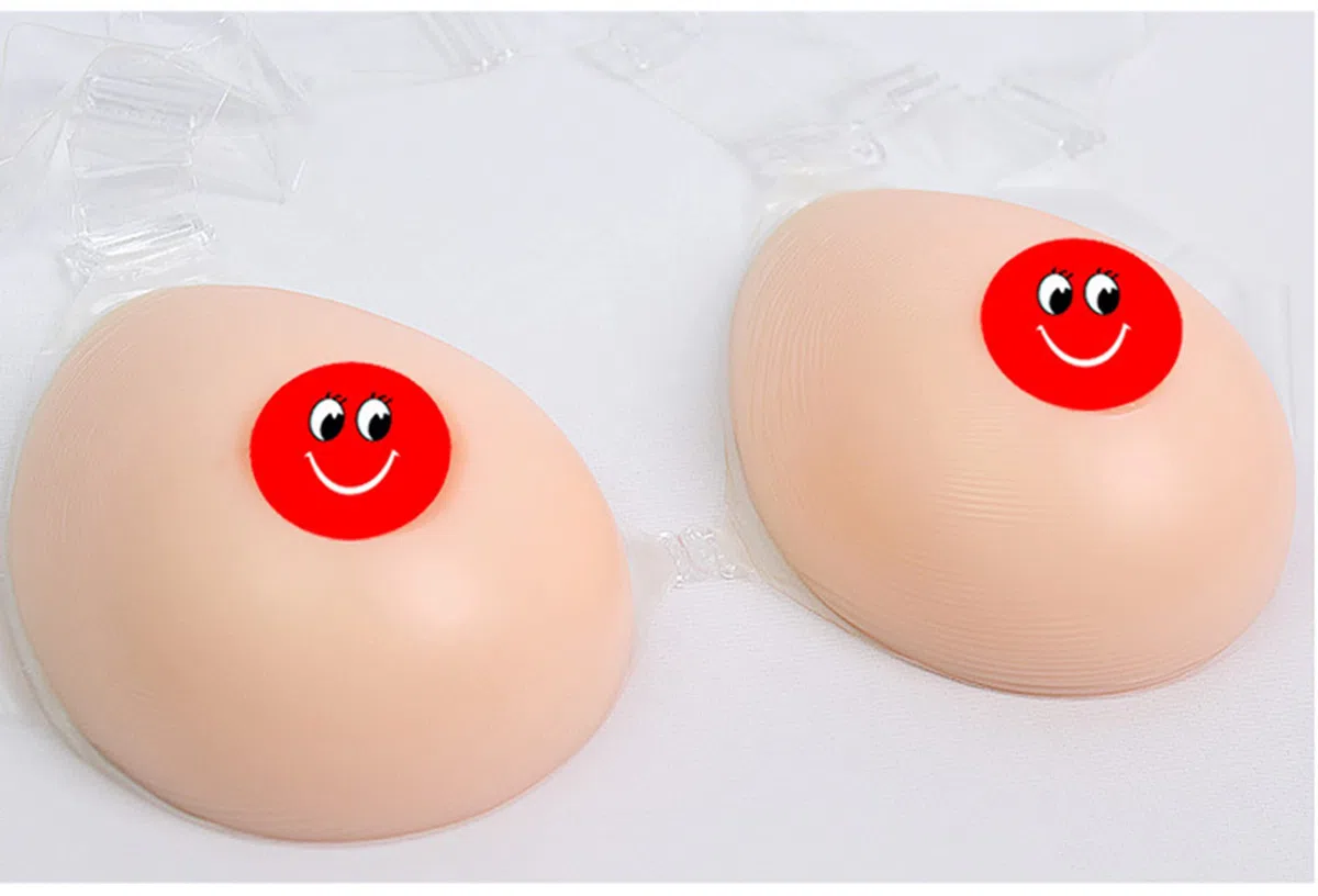 Prótesis Mamarias De Silicona Con Forma Gota, Almohadillas For Sujetador, Realce Tirantes Una Pieza For Travestis Y Personas Transgénero