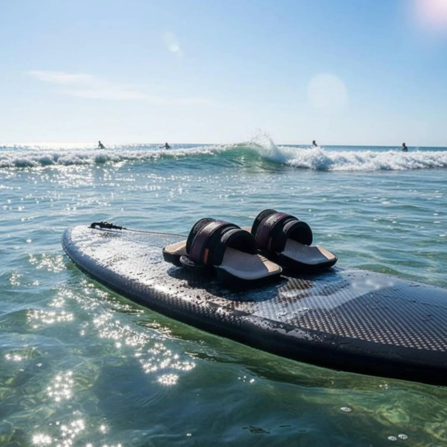 Amagogo Calzado para Tabla de Surf Protectores Fundas Cubiertas Grips con Cierre de Gancho y Bucle Ajustable Superficie Rugosa para Tracción TPU Reforzado Adecuado para Surf y en Tabla