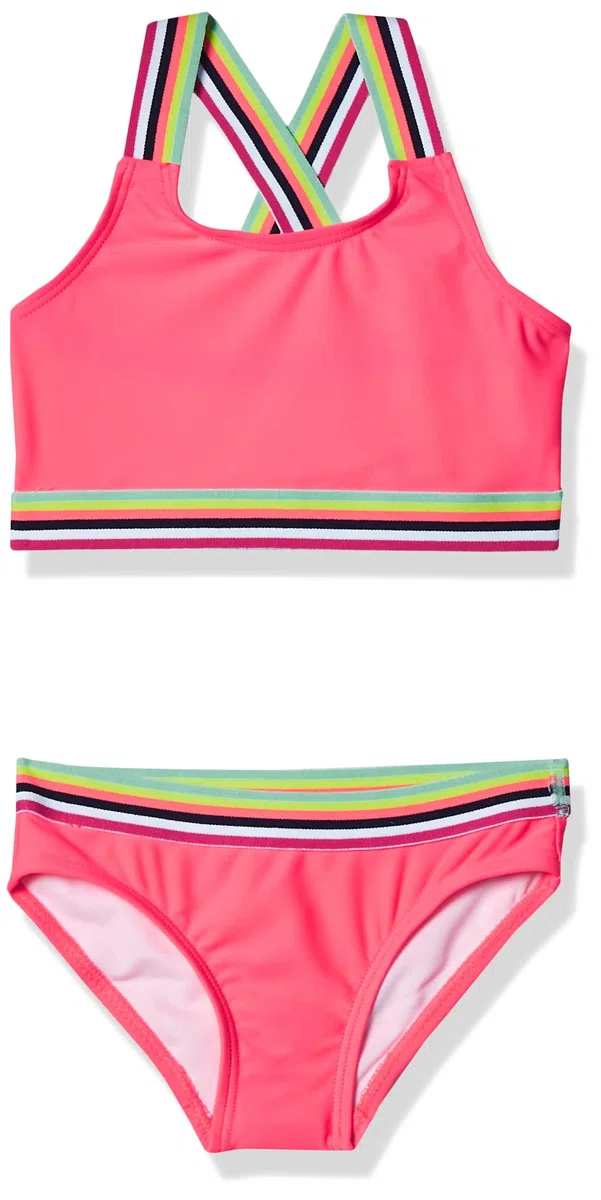 Kanu Surf Girls' Tanya UPF 50+ Beach Sport Athletic Bikini Swimsuit