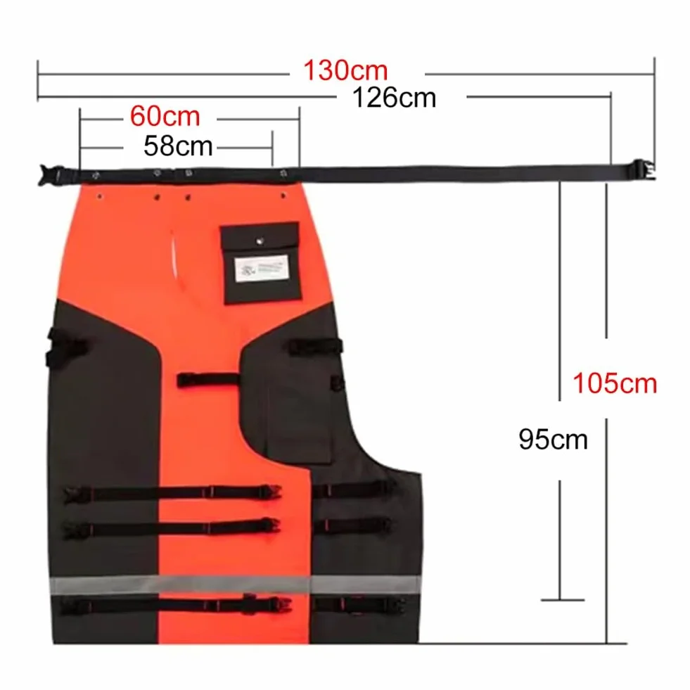 Pantalones ligeros de protección con 9 capas de protección y cinturón de cintura ajustable para un agarre seguro. Ideal para trabajos de tala de madera. Pantalones de protección de 9 capas de