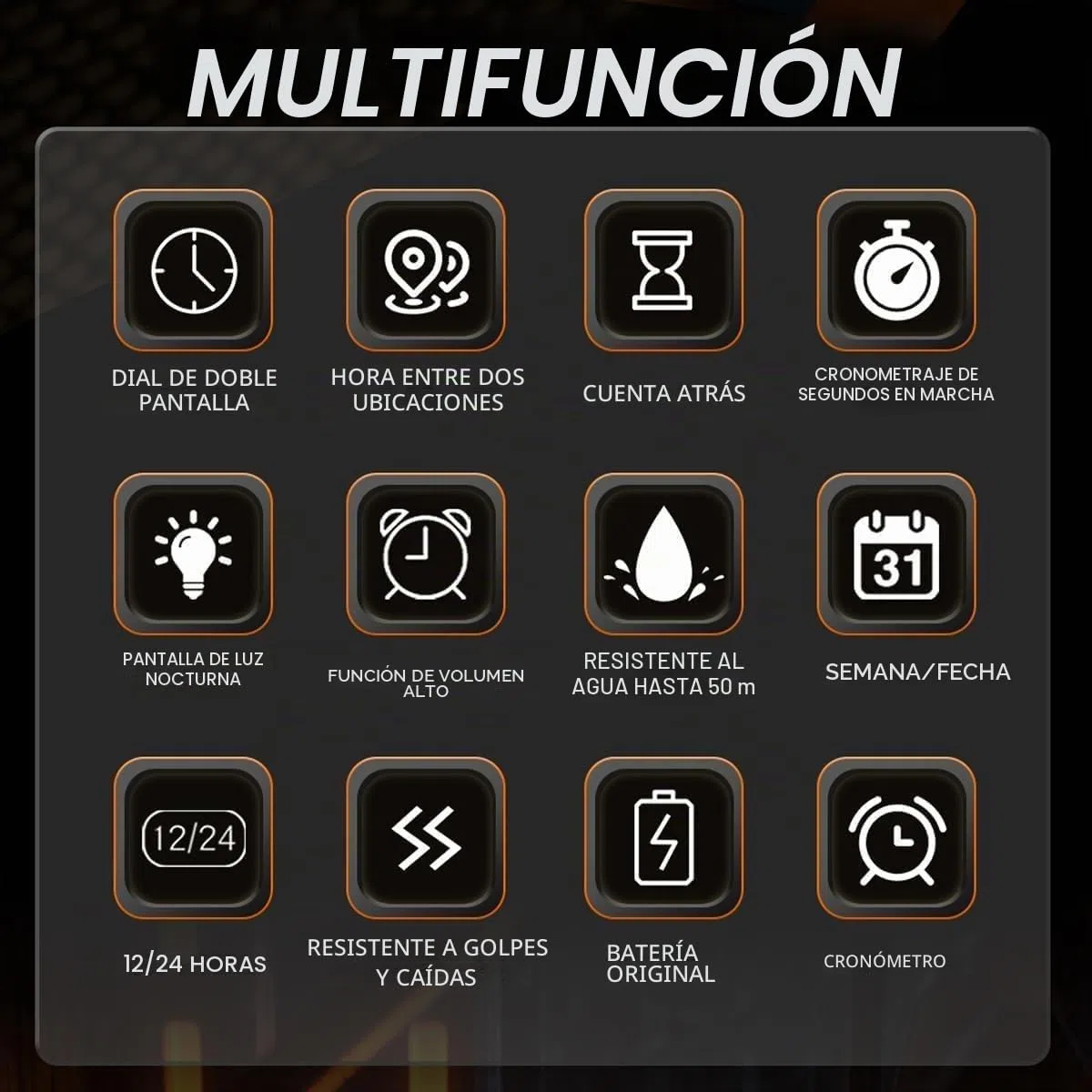 Reloj de pulsera analógico digital para hombre, impermeable, deportivo, militar, táctico, casual, de cuarzo, con cronómetro, alarma de cuenta regresiva, pantalla curvada, para hombre