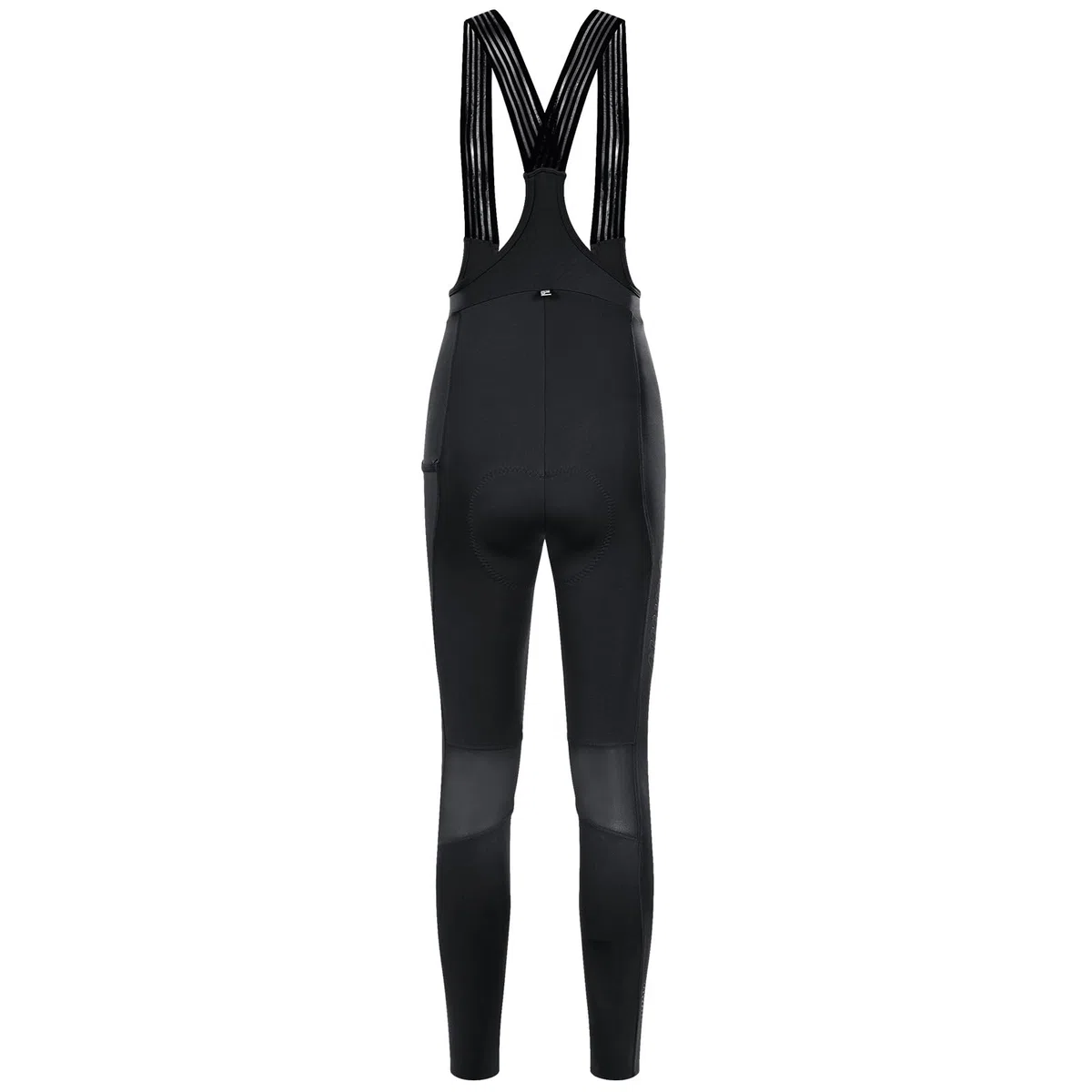 Santic Pantalones largos de ciclismo para mujer, con acolchado en el asiento, reflectantes, superelásticos, tejido de malla transpirable, mallas de ciclismo