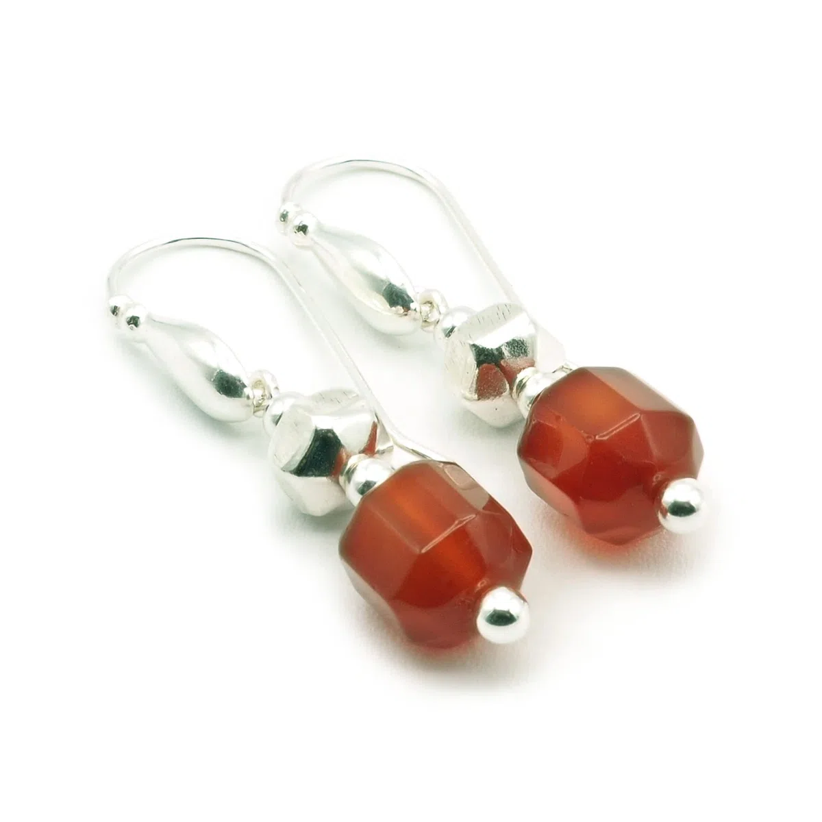 Pendientes Carneola y Plata 925