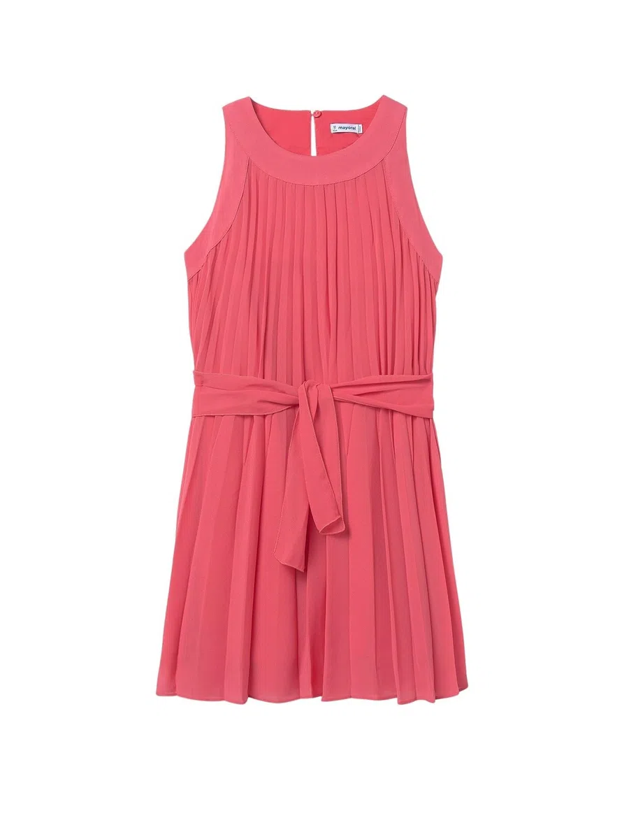 Mayoral Vestido Plisado para niña Coral