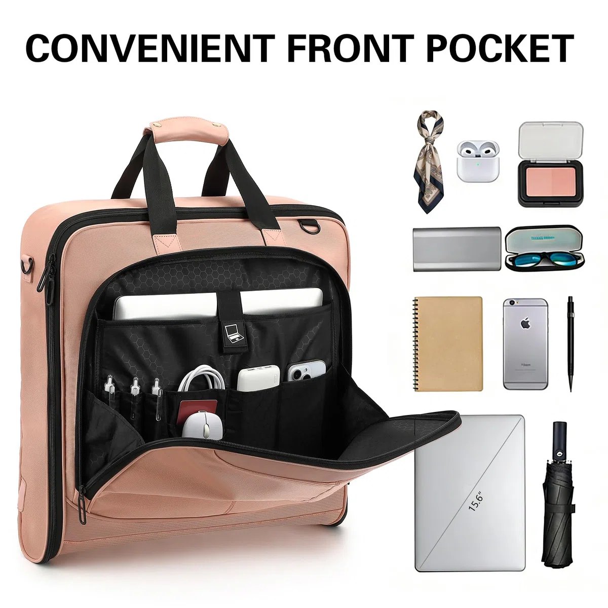 Bolsas de ropa para viajes (rosa)