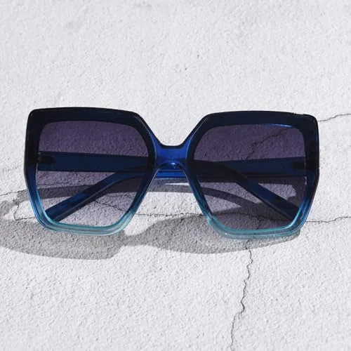 Nuevas Gafas de Sol cuadradas con gradiente de Moda 2025, Gafas de Sol de Lujo a la Moda con decoración de Diamantes, Gafas de Sol con protección UV400