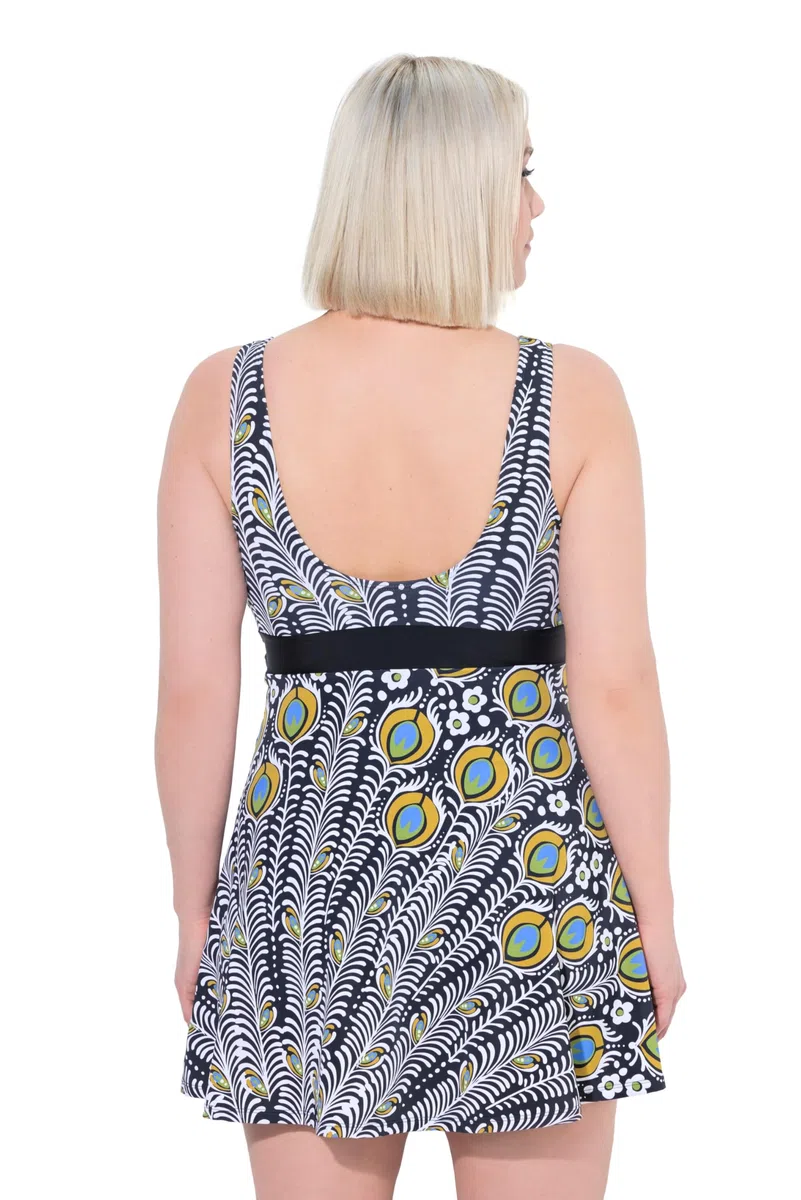 Ulla Popken Badekleid, Amber, Perlendetail, Peacock Traje de baño de una Sola Pieza Mujer