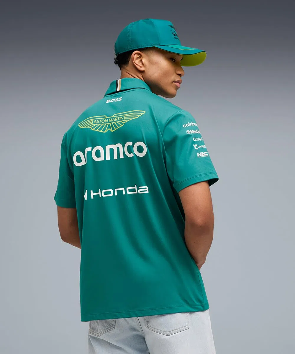 PUMA Aston Martin F1 2026 Polo del Equipo para Hombre – Verde