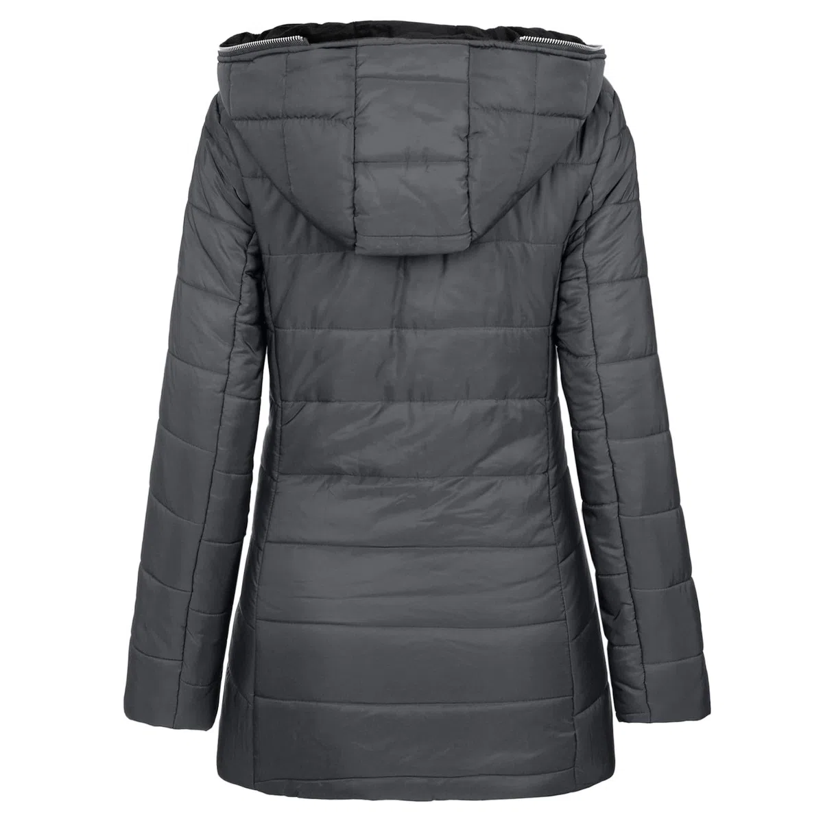 Genérico Chaqueta para Mujer Invierno,Ropa Invierno Cremallera con Bolsillo abrigo acolchado plegable ligera de color sólido bolsillos Entretiempo casual cálido Cazadora Manga Larga