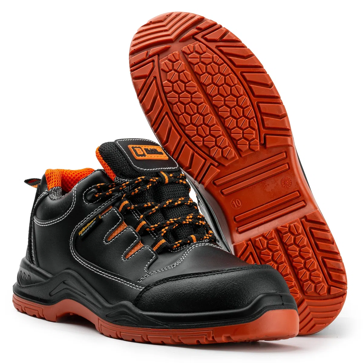 BLACK HAMMER Deportivas Impermeables Ligeras con Puntera Composite Entresuela Kevlar y Seguridad S3 Zapatos para el Trabajo Sujeción Extra en los Tobillos Senderismo 9007 (43 EU)