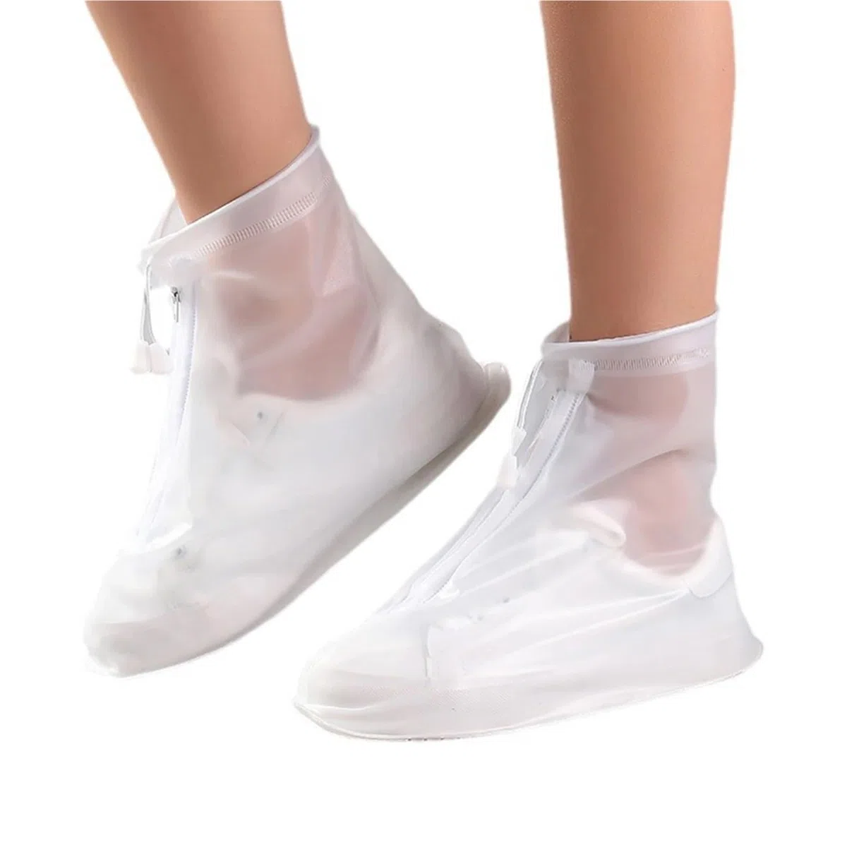 5 Pares de Fundas Impermeables for Zapatos, Antideslizantes, Ajustables, con cordón for Botas de Lluvia, for Hombres, Mujeres y niños. para Días de Lluvia y Nieve(L)