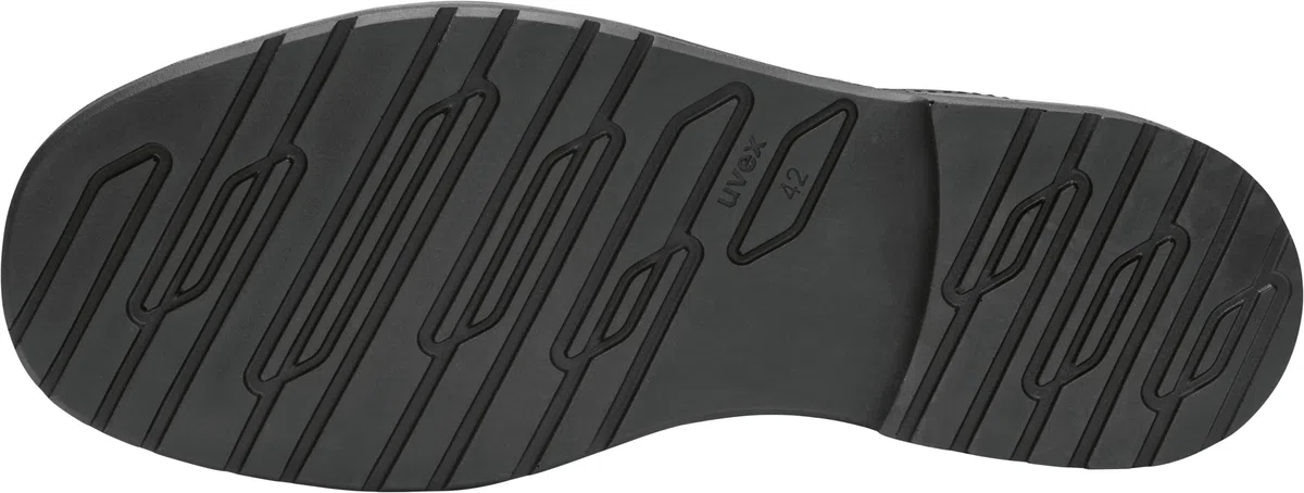 Uvex 1 Zapatos de seguridad con puntera de acero, zapatos de trabajo resistentes y transpirables S3 SRC, unisex, color negro, talla 47