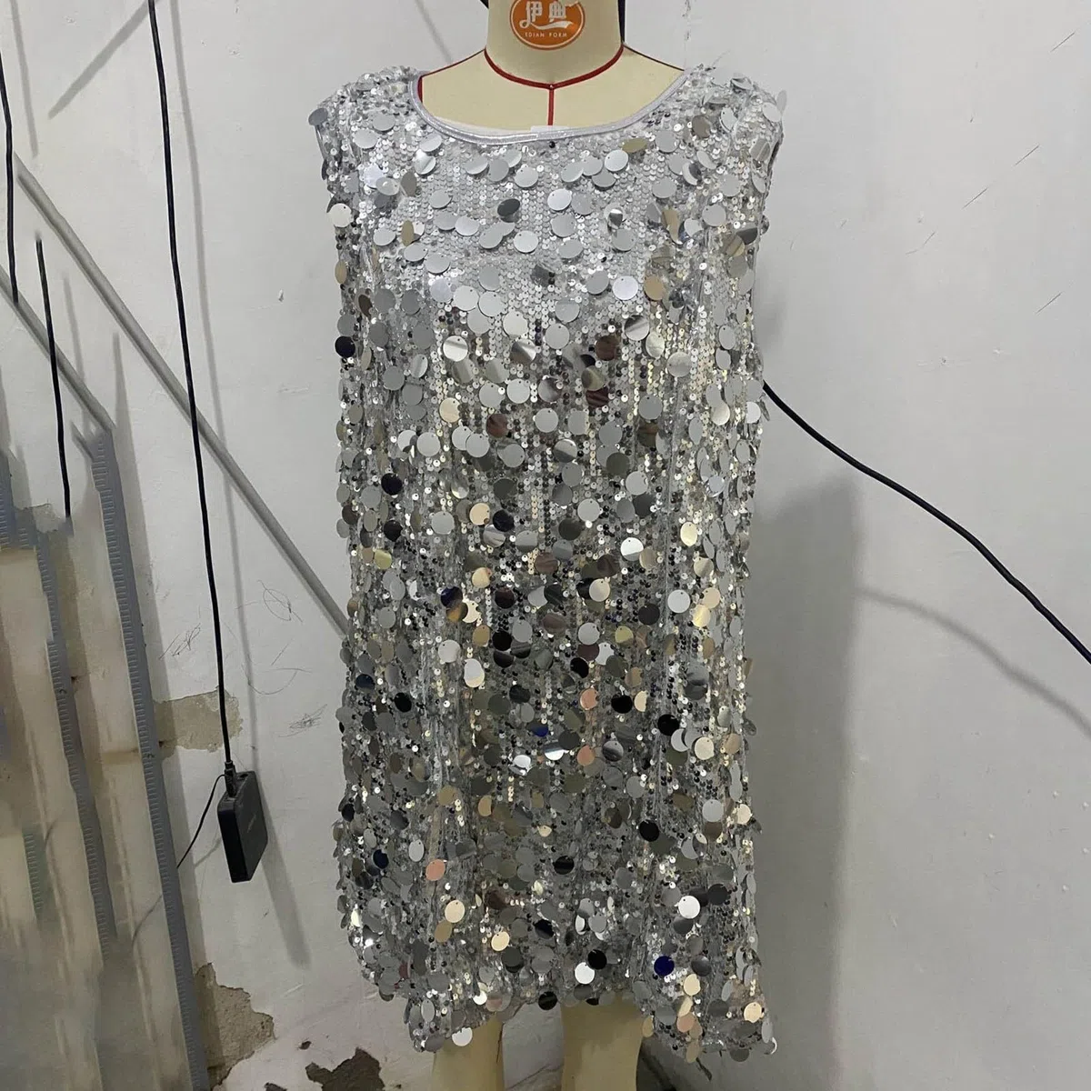 Pantalones de chándal para mujer, pantalones deportivos de lentejuelas, banquete de fiesta, baile, vestido sin tirantes, falda de cadera