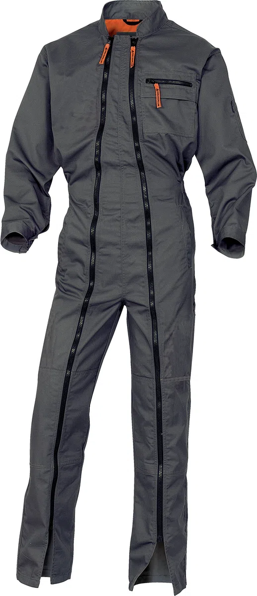 Delta plus vestuario laboral - Buzo 2 cremallera 65/35 poliester algodón gris xxxl