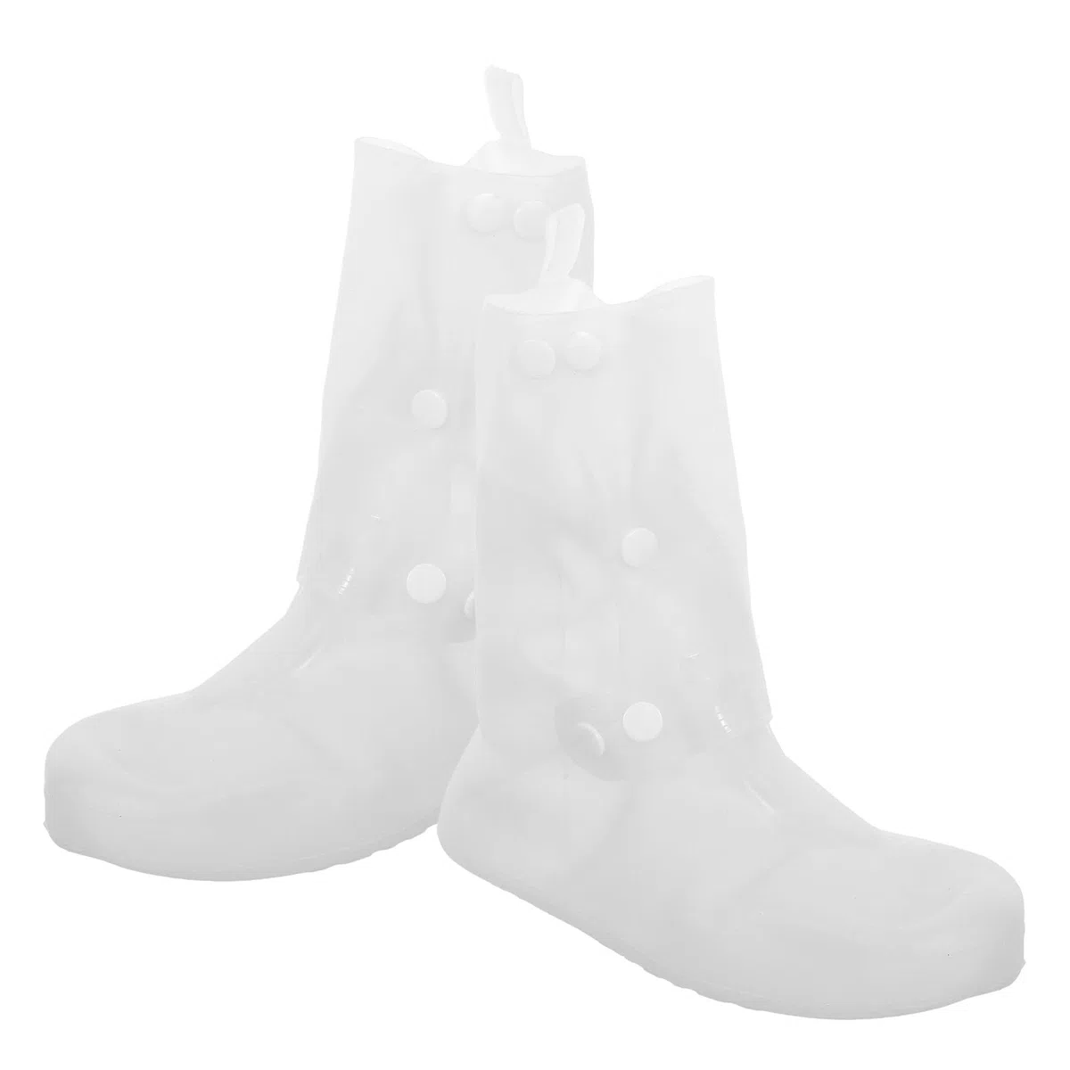 BESPORTBLE 2 pares de cubrezapatos impermeables: cubrezapatos antideslizantes para la lluvia, cubrebotas de lluvia, fundas impermeables para zapatillas, para viajes y ciclismo al aire libre, talla