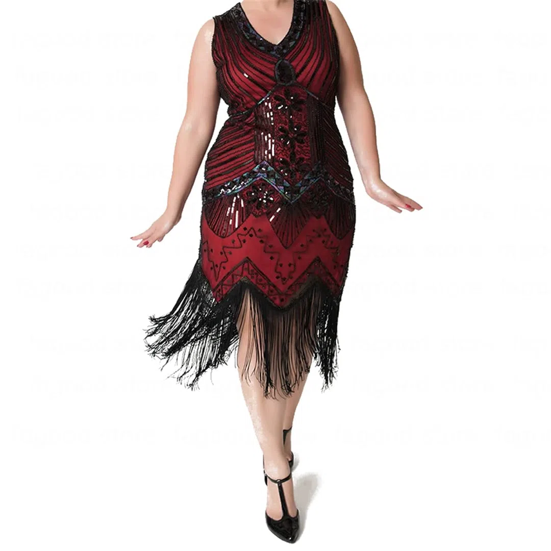 Vestido de fiesta de noche de los años 20, vestido de lentejuelas con borlas, vestido de fiesta temática, vestido de graduación, vestido Art Deco