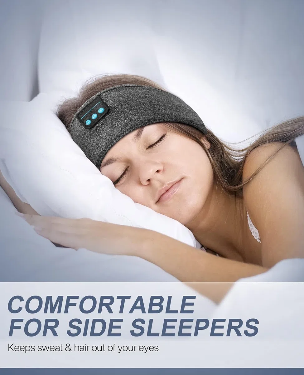 Auriculares para dormir, diadema para dormir de lado, suaves y elásticos, cómodos para dormir, regalos de cumpleaños, calcetines de Navidad para hombres, mujeres, padre, marido, esposa