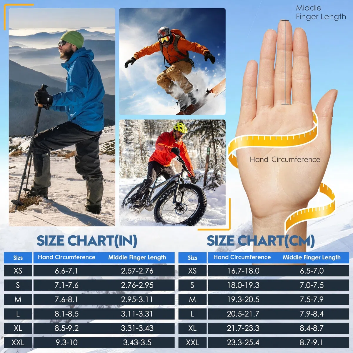 Bruvoalon Guantes de invierno para mujeres y hombres, aislamiento térmico 3M, tela de licra, resistentes al viento, pantalla táctil, antideslizantes, clima frío