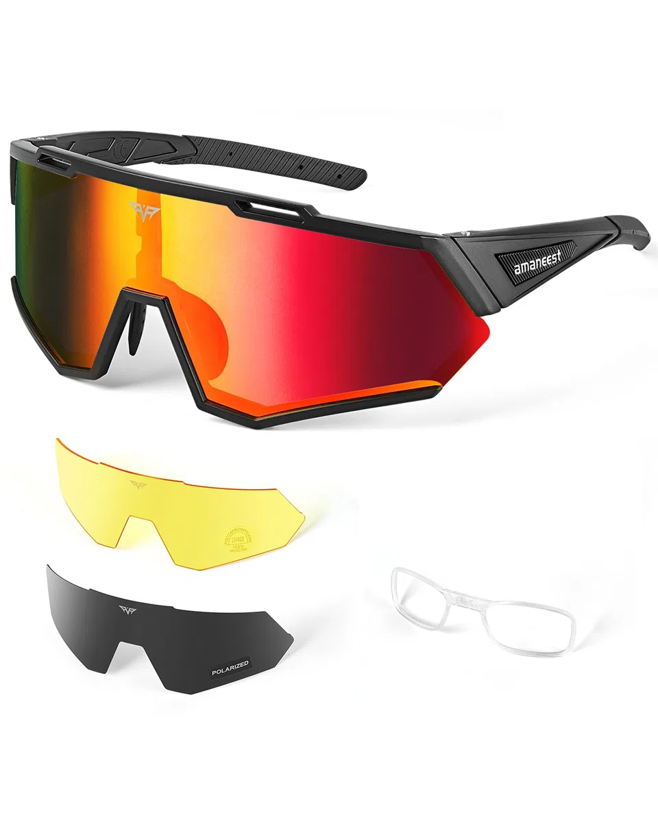 Gafas de sol con protección UV para ciclismo para hombres y mujeres, resistencia al impacto Z87.1 para construcción