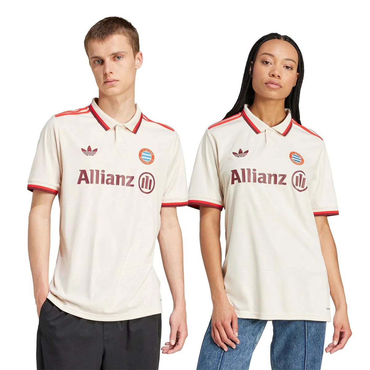 adidas FC Bayern - Camiseta de fútbol, color beige mixta FCB 3 JSY