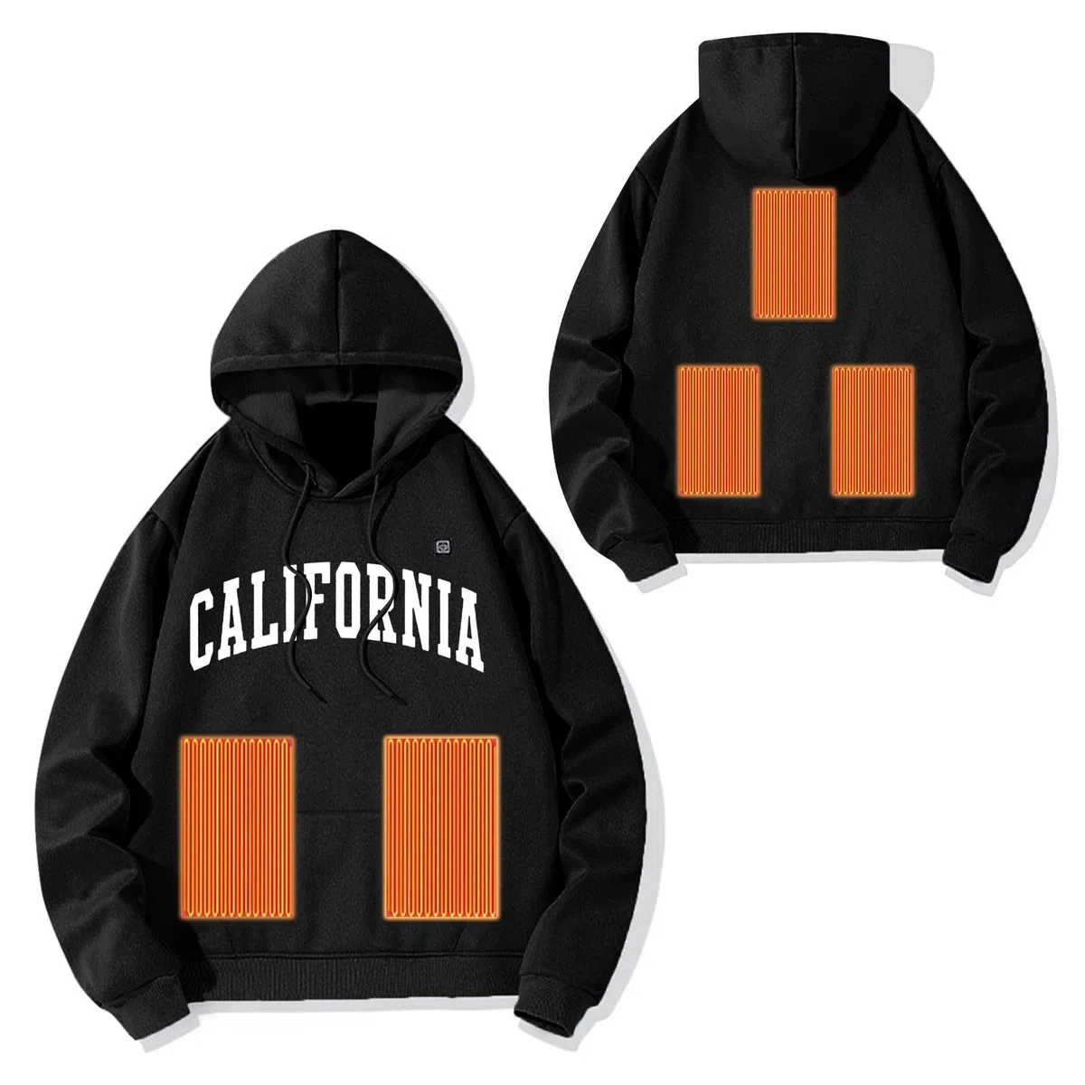Sudaderas Mujer con Capucha Sudadera térmica Unisex con Capucha y calefacción eléctrica para Exteriores Chaqueta Inteligente con térmicas Ideal para Hombre y Mujer en Actividades al Libre