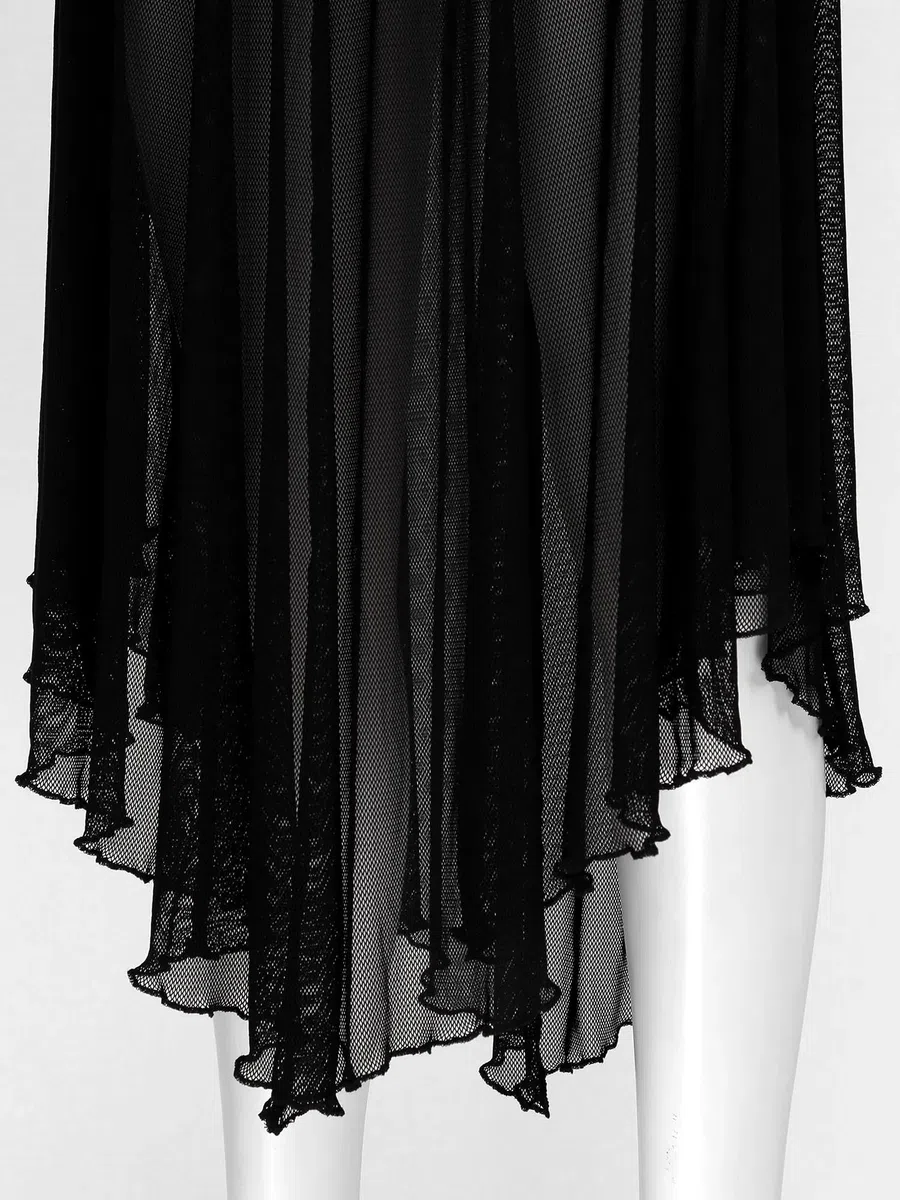 Lencería Sexy Vestidos Sexy Góticos De Malla Transparente.