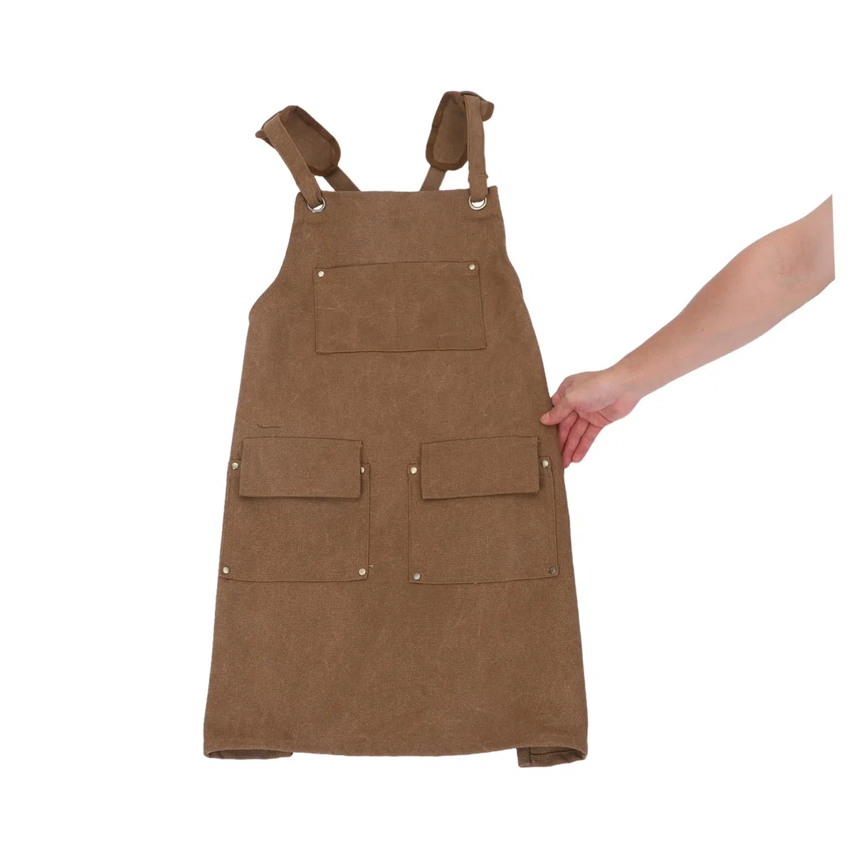Delantal de Trabajo de Lona Resistente con Múltiples Bolsillos y Tirantes Ajustables Delantal para Carpinteros Jardineros y Chefs Protección Profesional para Cocina y Bricolaje