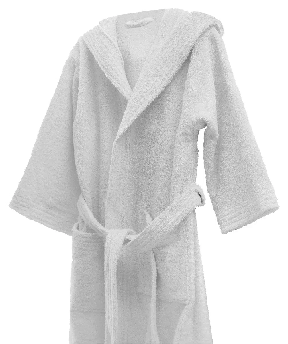 Lasa Albornoz Infantil, algodón 100%, Blanco, Talla 6