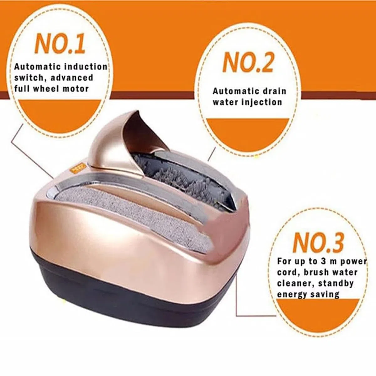 Máquina pulidora de zapatos, pulidora de zapatos eléctrica de inducción automática para entrada de hotel, repuesto reutilizable de cubierta de zapatos