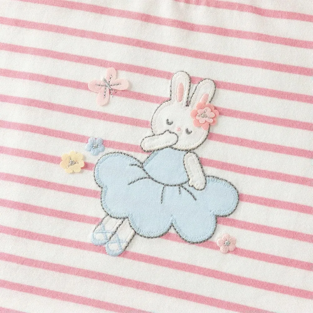 CYBHSM - Camisetas de verano con estampado de dibujos animados para niñas, camisetas de algodón de manga corta para niños, ropa casual al aire libre