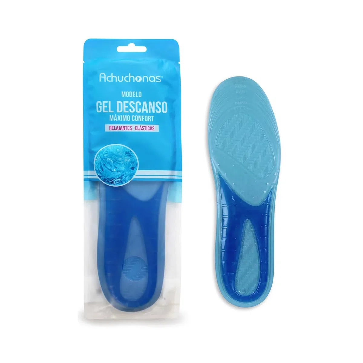 Plantillas de gel relajantes y elásticas, cómodas, talla L 42/47, paquete de 3