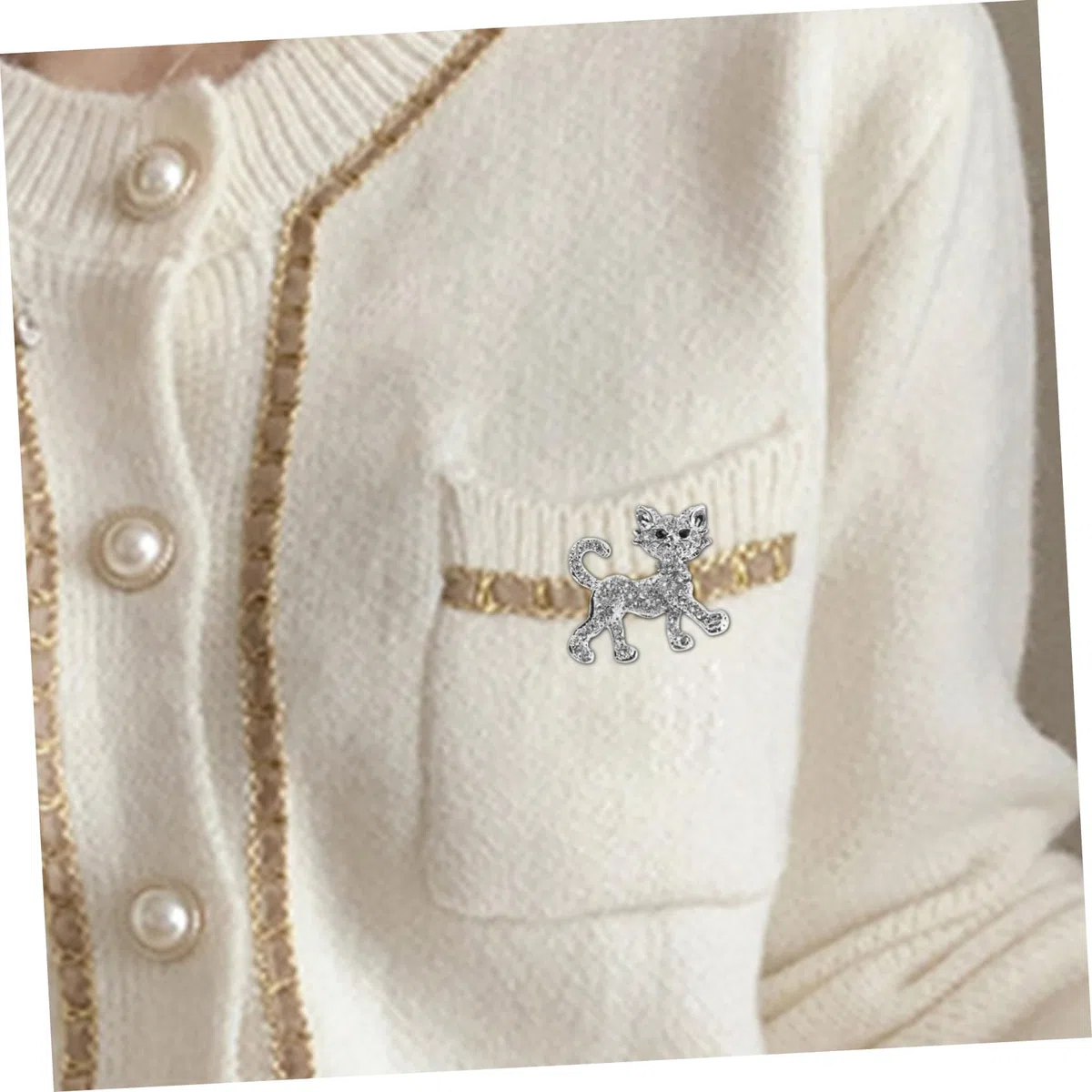 Broches con Forma de Gatito, Ropa de Princesa, Abrigo, Gato de Regazo, Diamantes de imitación, Recuerdo de Boda para Mujer, aleación de Plata