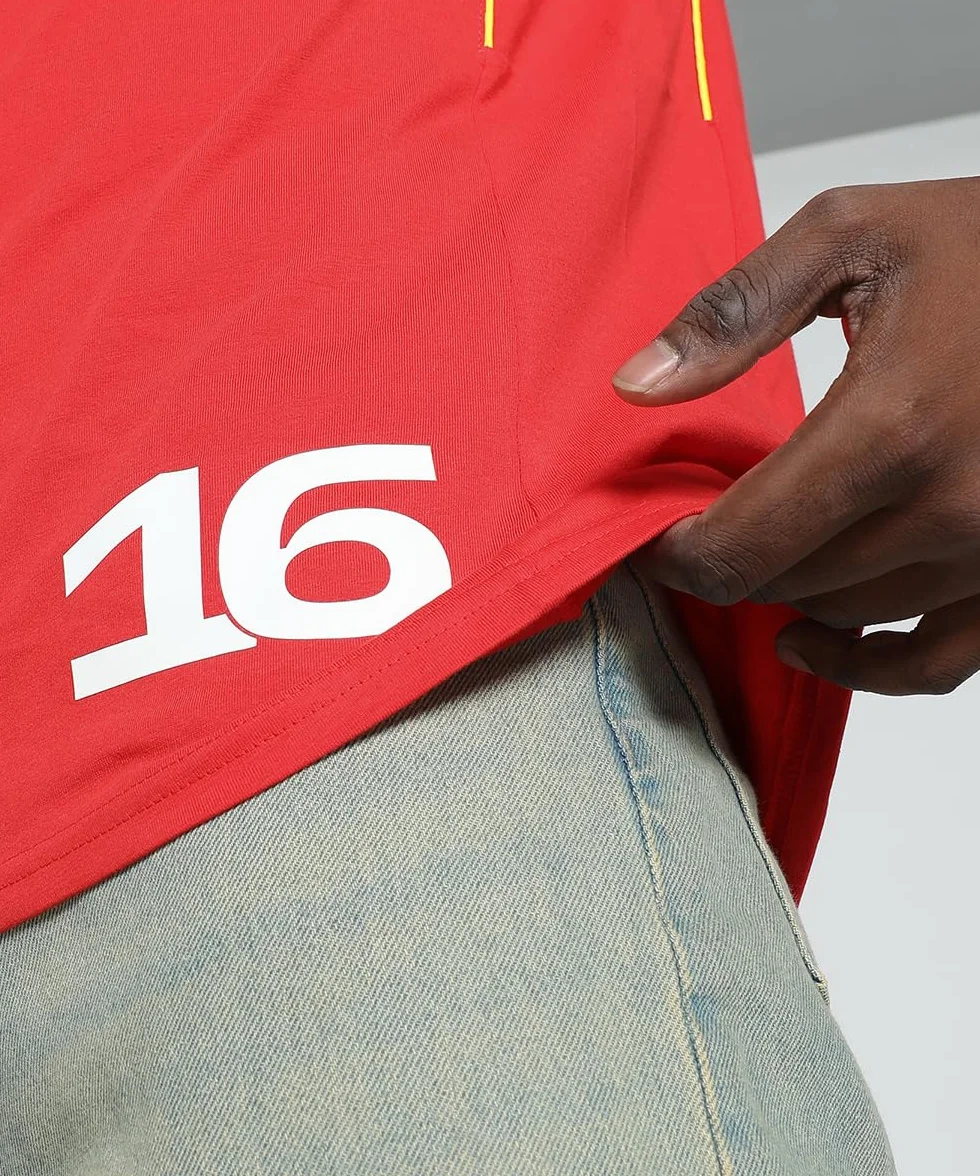 PUMA Camiseta Charles Leclerc Scuderia Ferrari 2024 para Hombre - Rojo Quemado