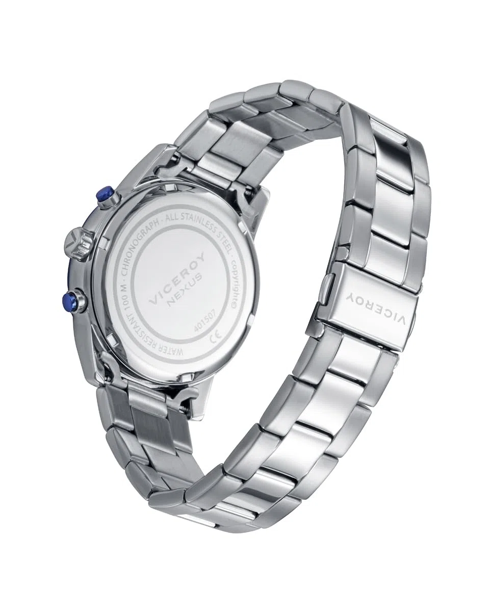 Viceroy Reloj Hombre Analógico de Acero - Acabado Bitono - 40 mm - Movimiento de Cuarzo - Cronógrafo - 401507