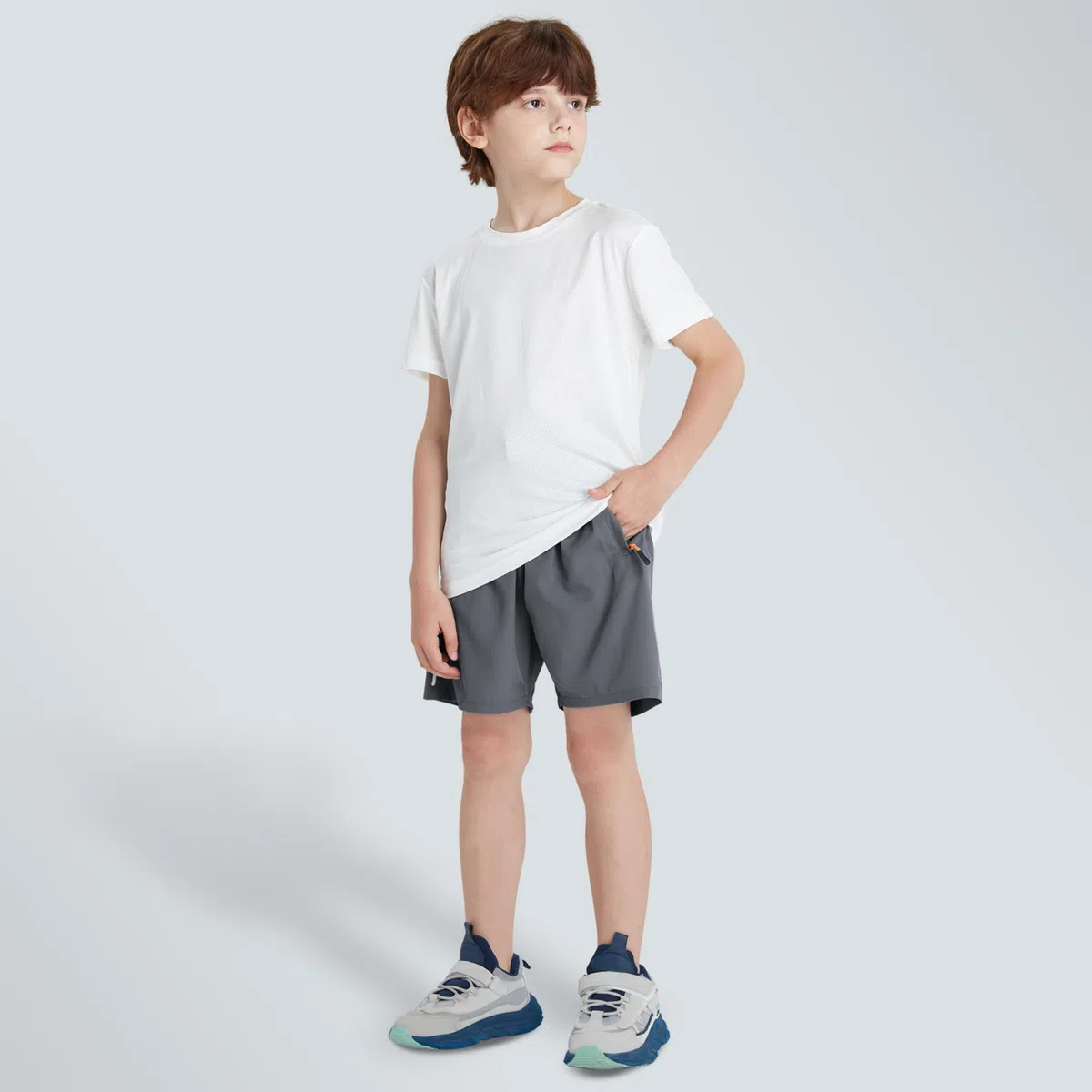 Pantalones cortos de secado rápido para niños, atléticos, para correr al aire libre