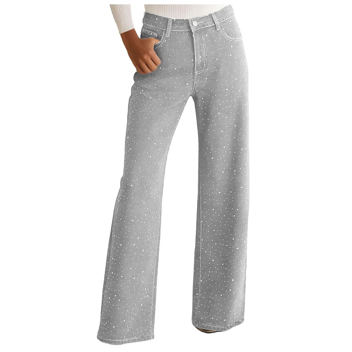 Vaqueros Rectos Mujer Vaqueros Elásticos Mujer Campana Pantalones De Cintura Alta Y Pierna Ancha para Pantalones De Tamaño para Niñas Adolescentes