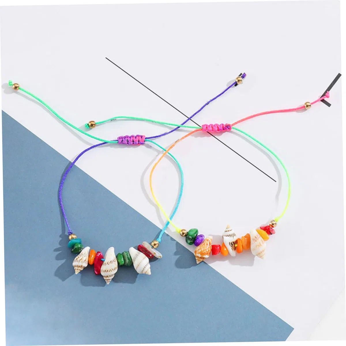 VALICLUD 60piezas Pulsera De Concha y Tobillera De Playa Para Mujeres y Joyería De Verano Bohemia Diseño Minimalista y Material