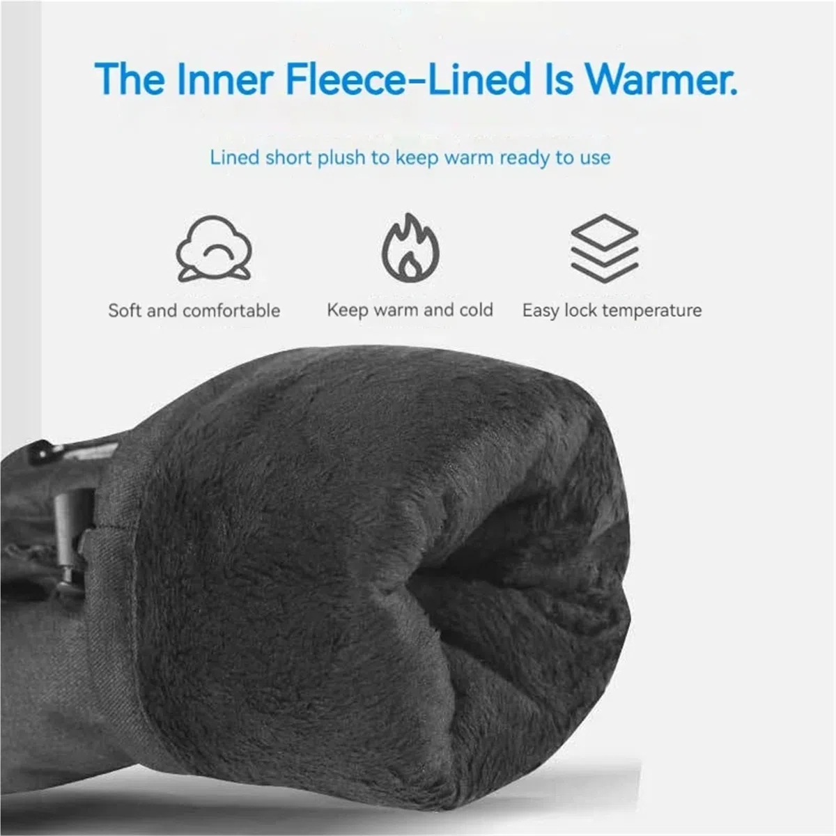 Guantes de esquí Invierno 5 Dedos con Forro Polar, for Snowboard, Pantalla táctil, térmicos, Gruesos, for Nieve, for Hombre y Mujer, for Moto, cálidos para Clima Frio