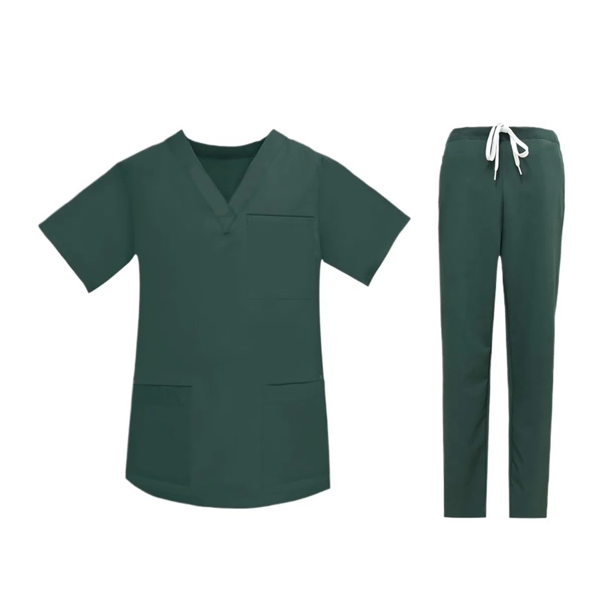 Uniforme médico for Hombre y Mujer, Tops de Manga Corta, Pantalones, Conjunto de Hospital, Tienda de Mascotas, médico, Ropa de Trabajo for cirugía(Green Suit,XXXL)