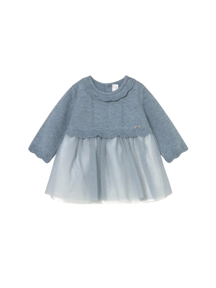 Mayoral Vestido Tricot y Tul para bebé niña Luna vig
