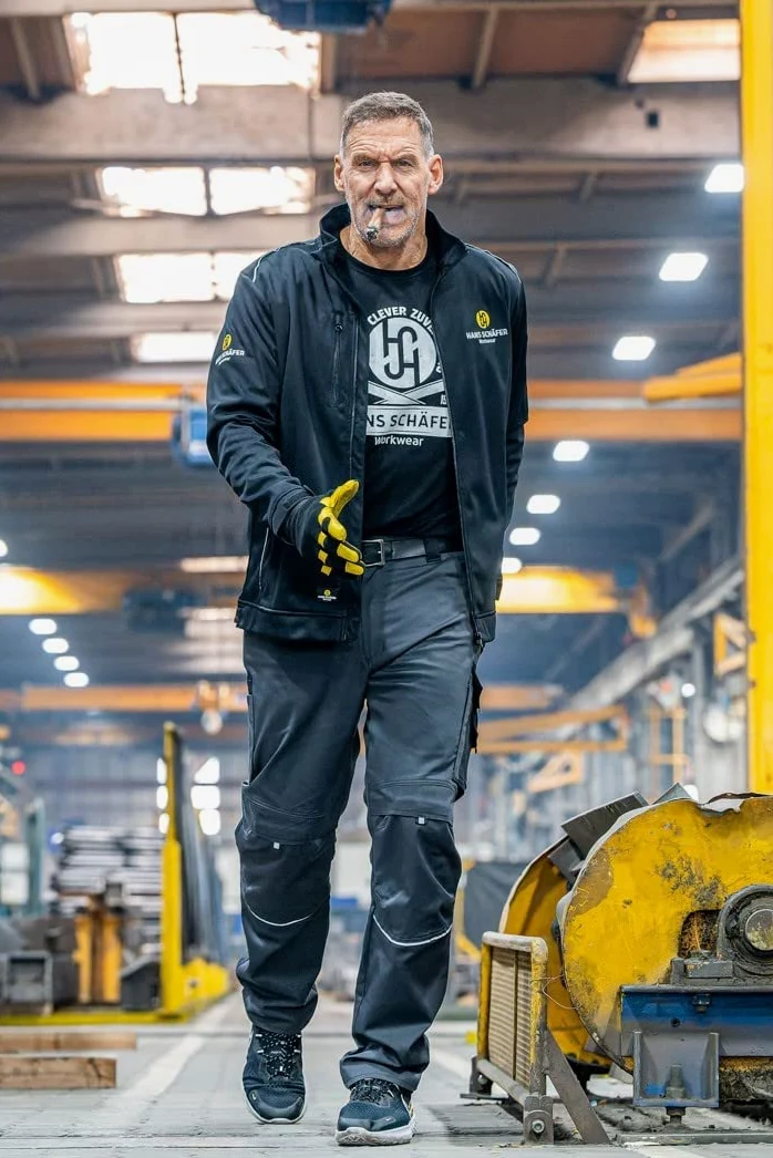 HSW Professional – Pantalones Largos de Trabajo para Hombre – Pantalones de diseño y Ligeros con Bolsillos en la Rodilla – Duraderos