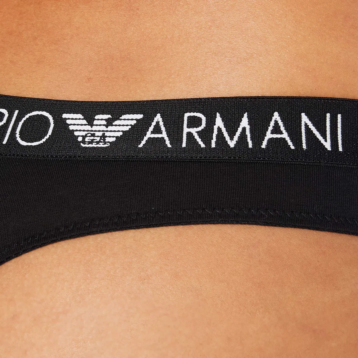 Emporio Armani Iconic Cotton Ropa Interior Tanga Bi-Pack Mujer (Pack de 2)