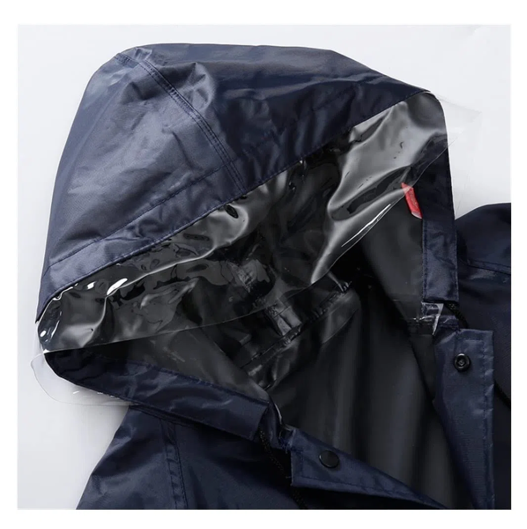 Chubasquero Impermeable Largo para Adultos Hombres Y Mujeres Trabajo Al Aire Libre Senderismo Poncho Impermeable Impermeable Ponchos De Lluvia Impermeables(XXL)