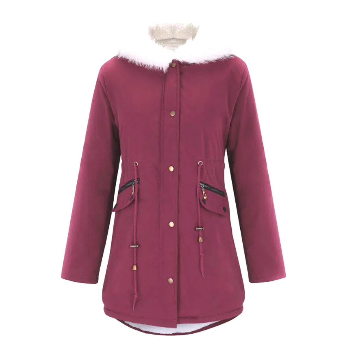 HAOLEI Parka Mujer Invierno,Tallas Grandes Chaqueta Mujer Invierno con Capucha Grueso y Cálido Abrigo Manga Larga de Forro Polar Suave Cómodo Cazadora Acolchada con Cremallera Caliente Cortavientos