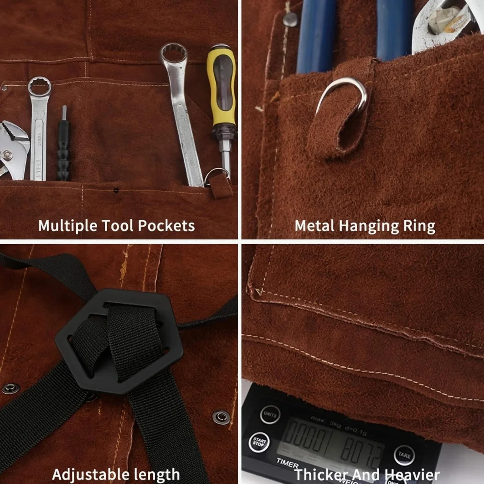 Delantal de soldadura de PU sintético resistente for hombres