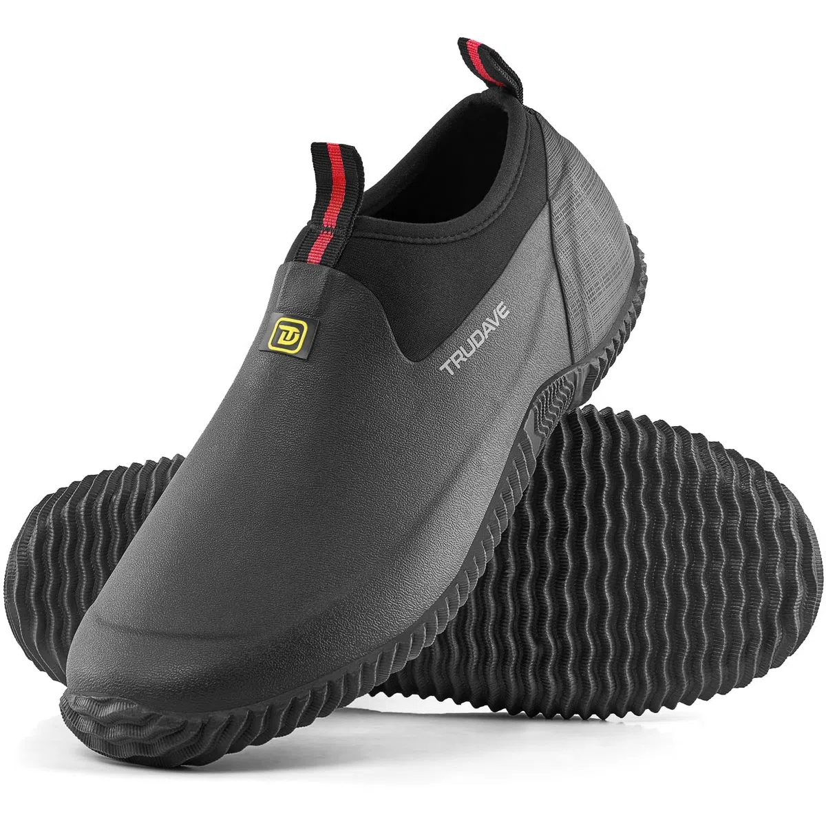 Trudave Zapatos de jardín para hombres y mujeres, zapatos de goma impermeables con neopreno de 4.5 mm, botas de lluvia para mujer, para jardinería, talla 6-13