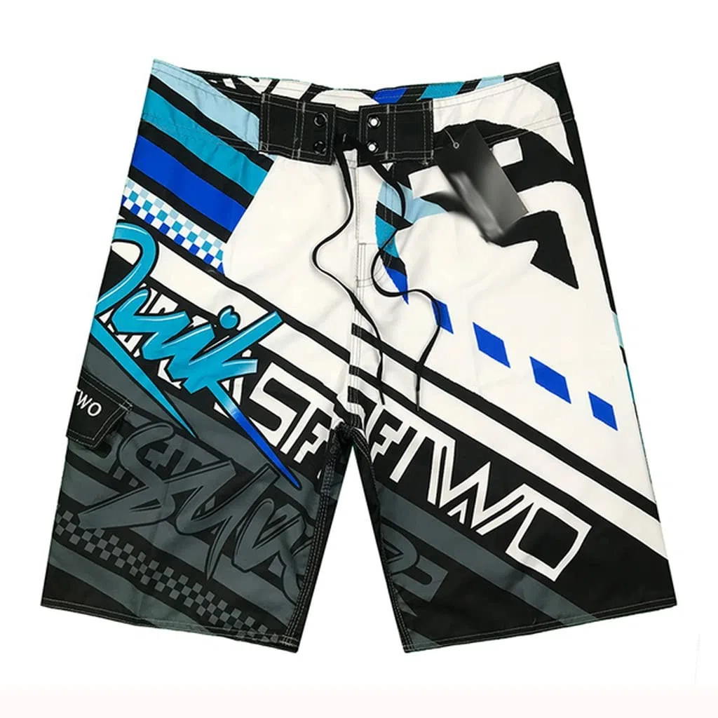 CLSDRZC Men Swim Beach Shorts Mens Swimming Trunks Swimsuit Man Bermuda Beachwear Surf Board Bathing Suit Pocket