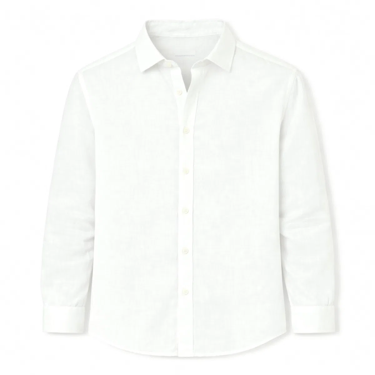 Camisa 100% Lino para Hombre de Manga Larga | Corte Regular Fit Jaspeado | Camisa Casual Transpirable para Verano, Playa y Eventos