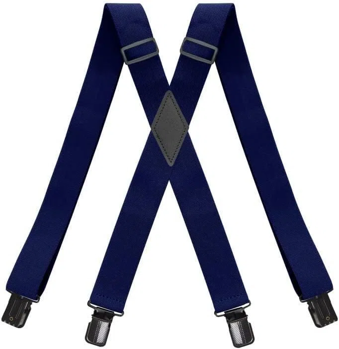 Tirantes Masculinos, Tirantes, accesorio imprescindible for hombre, ajustable de alta elasticidad con 4 clips en forma de X
