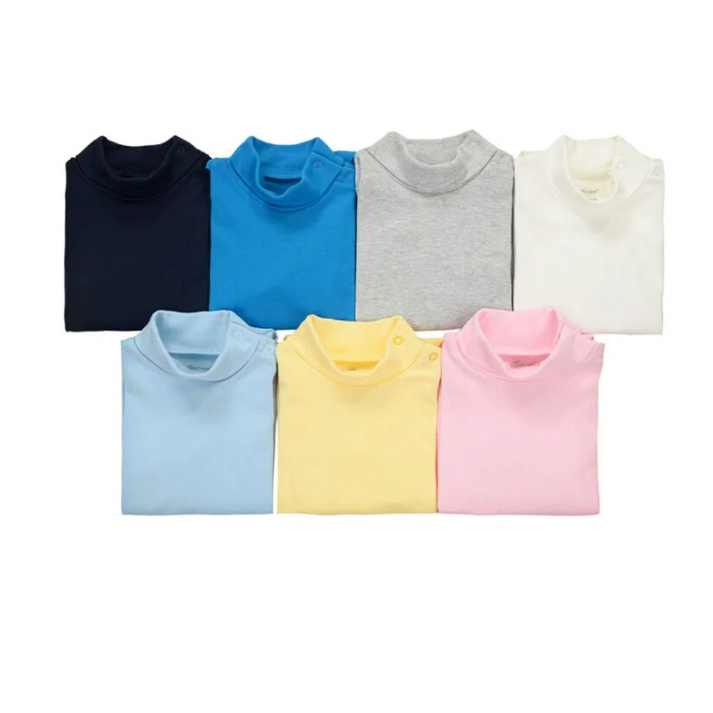 CuteOn Paquetes 3/5/7 Bebé Infantil Recién nacido Algodón Turtleneck Top Bodies Regalo Set - Color Aleatorio